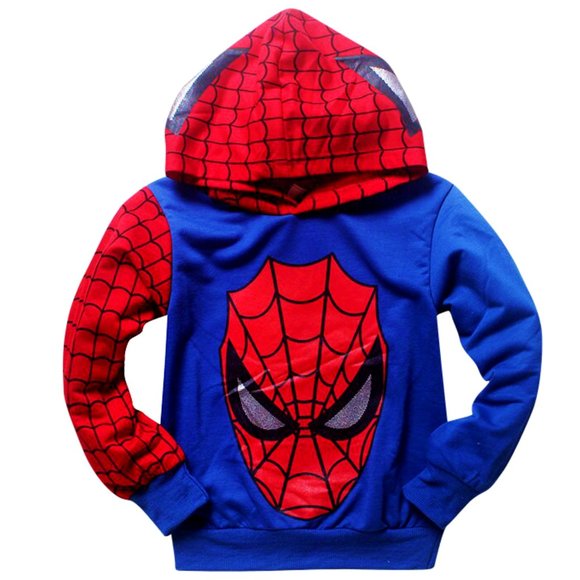 KIDS SPIDERMAN BLUE HOODIE and PANTS SET. - Picture 7 of 14